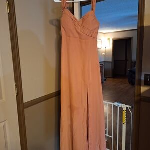 Birdy Grey Peach Halter Dress